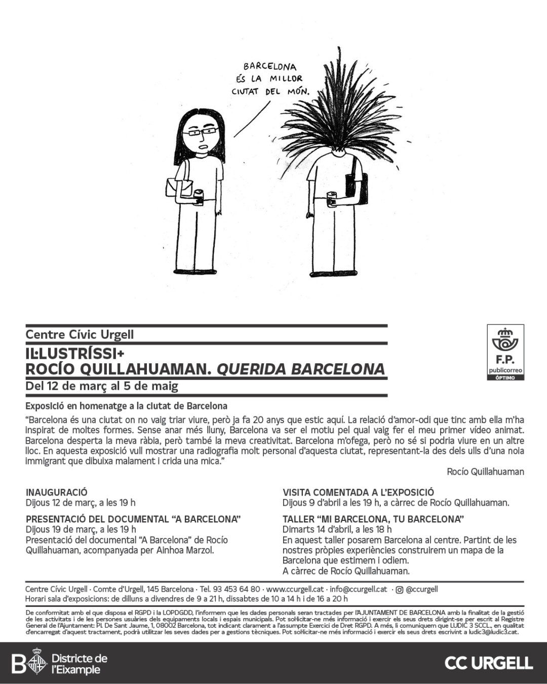 Exposición «Querida Barcelona» de Rocío Quillahuaman